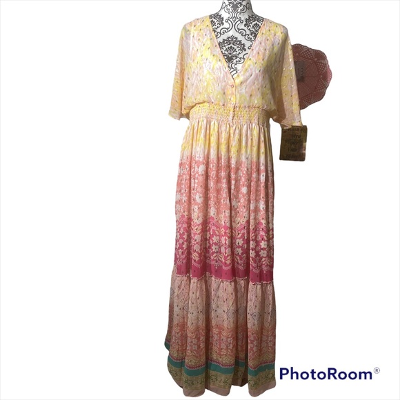 House of Harlow 1960 Dresses & Skirts - House of Harlow NWT Maxi Printed Dress Button Down Medium